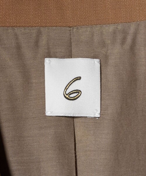 6(ロク)の「<6(ROKU)>W/N ビッグ ロング ジャケット(テーラードジャケット・レディース・ベージュ・36/38)」の12枚目の写真