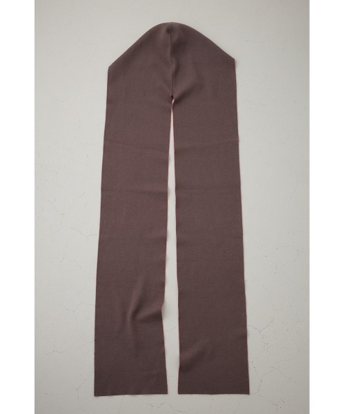 AZUL by moussy（アズールバイマウジー）の「【PLUS】リバーシブルフーディーマフラー（ストール/ショール・レディース・ダークブラウン/チャコールグレー・FREE）」の7枚目の写真