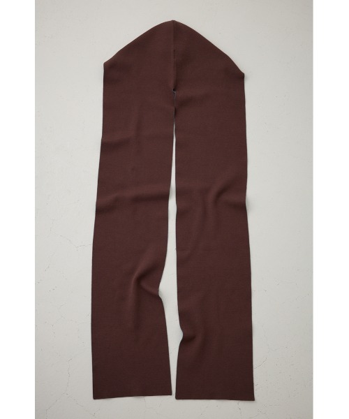 AZUL by moussy（アズールバイマウジー）の「【PLUS】リバーシブルフーディーマフラー（ストール/ショール・レディース・ダークブラウン/チャコールグレー・FREE）」の13枚目の写真