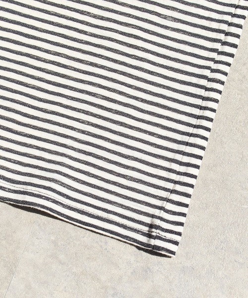 ROSE BUD(ローズバッド)の「SHEER STRIPE S/S TOP(Tシャツ/カットソー・レディース・ホワイト/ピンク/ブラック・ONE SIZE)」の10枚目の写真