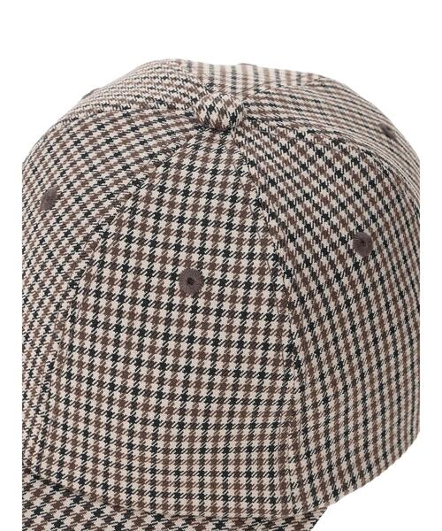 Samansa Mos2 Lagom（サマンサモスモスラーゴム）の「チェックリボンキャップ（ハット・キッズ・ボルドー/ブラウン・中(M)/大(L)）」の5枚目の写真