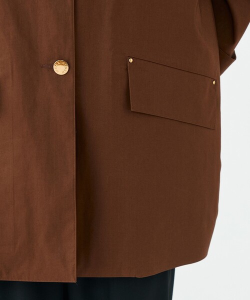 Mackintosh(マッキントッシュ)の「【別注】MACKINTOSH HUMBIE MIDI RAINTACK コート(ステンカラーコート・レディース・ブラウン系その他/ブラック系その他・8)」の11枚目の写真