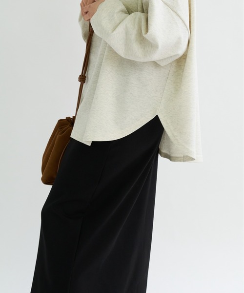 A.D.C.L.(エーディーシーエル)の「オーバーサイズ ロングスリーブ Tシャツ(カラーバリエーション)(Tシャツ/カットソー・レディース・ピンク/ベージュ系/グリーン/ブラック/イエロー/アイボリー・L/M)」の15枚目の写真