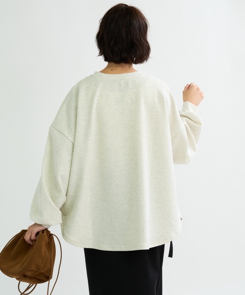 A.D.C.L.(エーディーシーエル)の「オーバーサイズ ロングスリーブ Tシャツ(カラーバリエーション)(Tシャツ/カットソー・レディース・ピンク/ベージュ系/グリーン/ブラック/イエロー/アイボリー・L/M)」の20枚目の写真