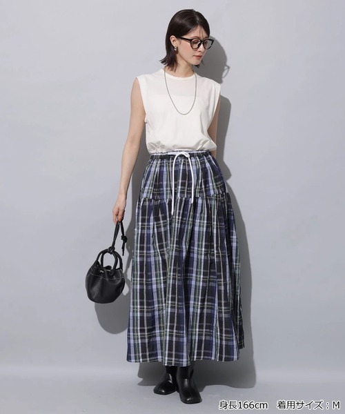 Arpege story アルページュストーリー店舗限定 チェックタフタスカート 店舗限定》チェックタフタスカート | スカート | Arpege story