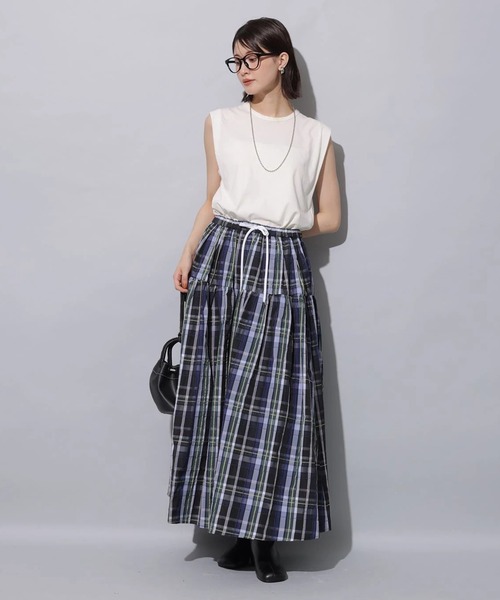 チェックタフタスカート（スカート）｜Arpege story