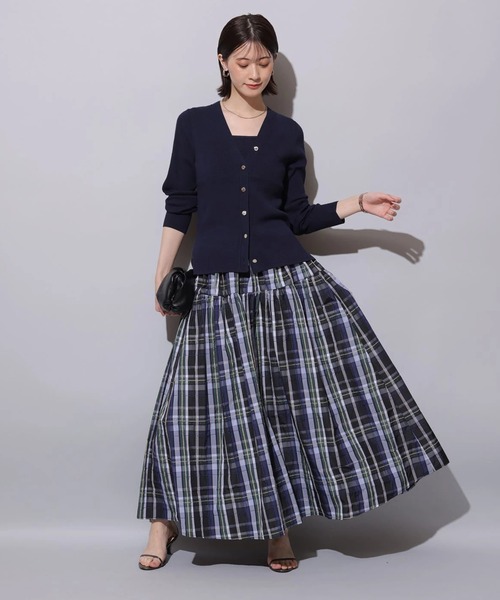 Arpege story アルページュストーリー店舗限定 チェックタフタスカート チェックタフタスカート（スカート）｜Arpege story
