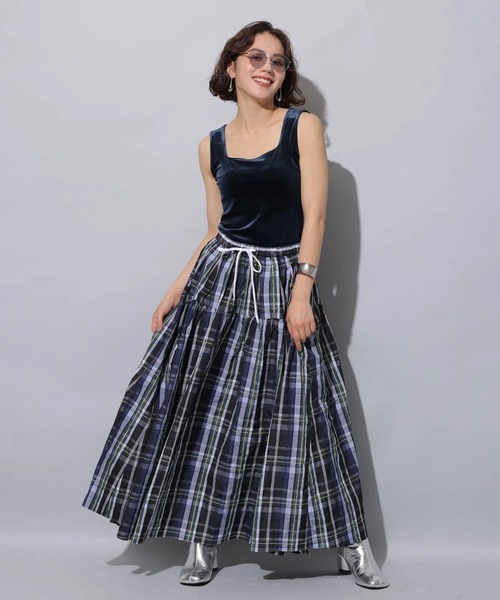 Arpege story アルページュストーリー店舗限定 チェックタフタスカート チェックタフタスカート(スカート)|Arpege story