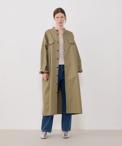 GALERIE VIE（ギャルリー ヴィー）の「クラシカルギャバジン シャツワンピース（シャツワンピース・レディース・カーキ・FREE）」の2枚目の写真