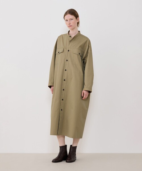 GALERIE VIE（ギャルリー ヴィー）の「クラシカルギャバジン シャツワンピース（シャツワンピース・レディース・カーキ・FREE）」の3枚目の写真
