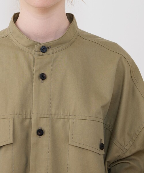 GALERIE VIE（ギャルリー ヴィー）の「クラシカルギャバジン シャツワンピース（シャツワンピース・レディース・カーキ・FREE）」の6枚目の写真