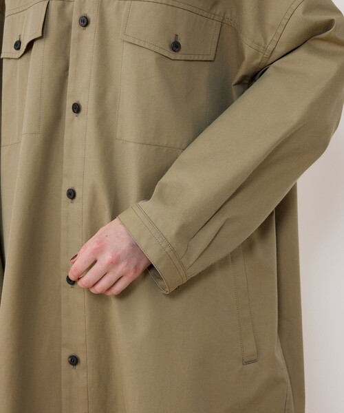 GALERIE VIE（ギャルリー ヴィー）の「クラシカルギャバジン シャツワンピース（シャツワンピース・レディース・カーキ・FREE）」の7枚目の写真