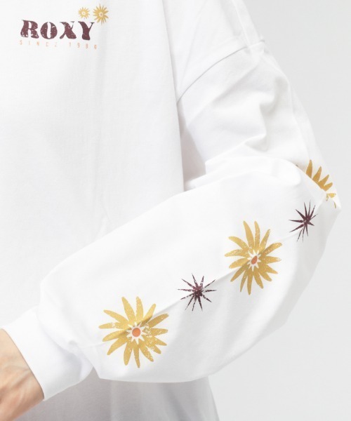 ROXY（ロキシー）の「ロキシー ROXY BELLIS L/S TEE（Tシャツ/カットソー・レディース・ホワイト/ベージュ・S/M/L）」の4枚目の写真