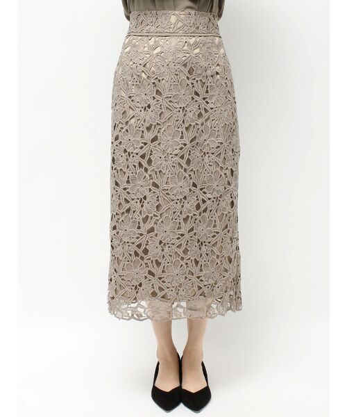 TONAL（トーナル）の「エンブロイダリーレースタイトスカート（スカート・レディース・ミント/モカ/アイボリー・SMALL/MEDIUM）」の12枚目の写真