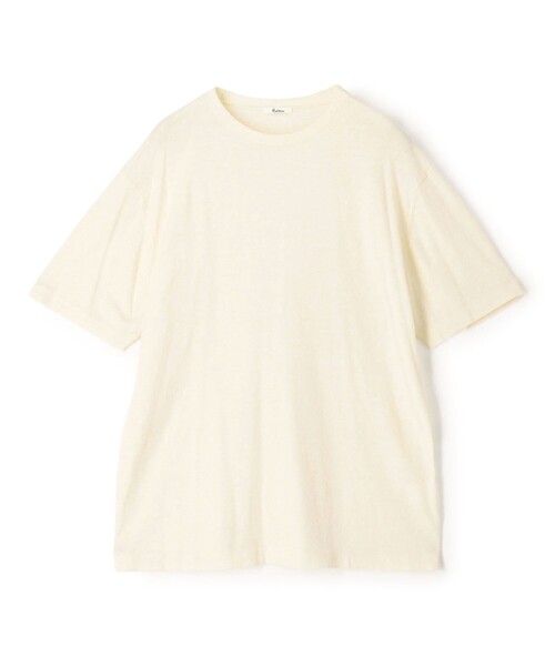 EDITION(エディション)の「コットンカシミヤ ハーフスリーブニット(ニット/セーター・メンズ・ホワイト/グレー/ブラック・L/M/S)」の2枚目の写真