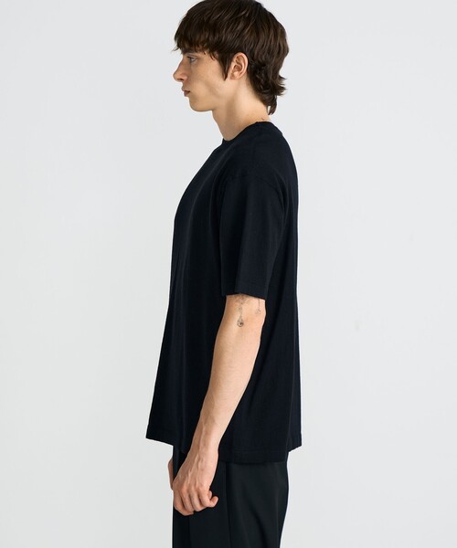 EDITION(エディション)の「コットンカシミヤ ハーフスリーブニット(ニット/セーター・メンズ・ホワイト/グレー/ブラック・L/M/S)」の6枚目の写真