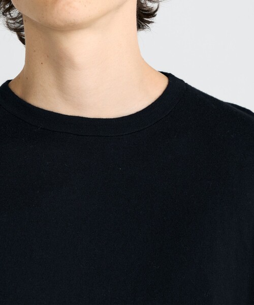 EDITION(エディション)の「コットンカシミヤ ハーフスリーブニット(ニット/セーター・メンズ・ホワイト/グレー/ブラック・L/M/S)」の8枚目の写真