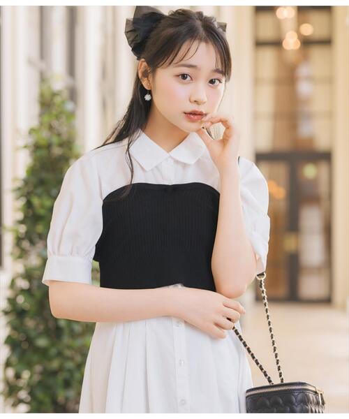 WILLSELECTION(ウィルセレクション)の「ビスチェレイヤードタックシャツワンピース(ワンピース・レディース・オフホワイト/アイボリー/ピンク・FREE)」の9枚目の写真