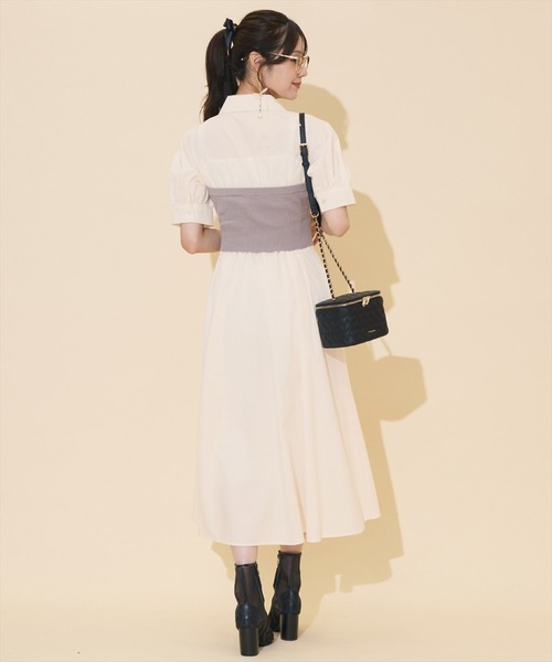 WILLSELECTION(ウィルセレクション)の「ビスチェレイヤードタックシャツワンピース(ワンピース・レディース・オフホワイト/アイボリー/ピンク・FREE)」の20枚目の写真