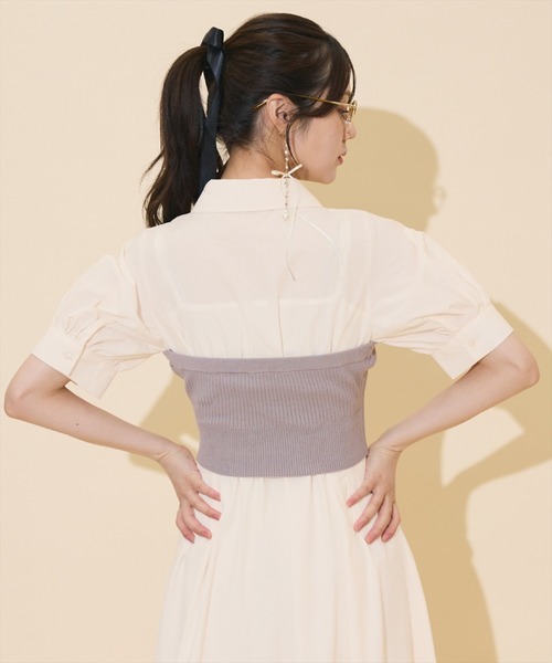 WILLSELECTION(ウィルセレクション)の「ビスチェレイヤードタックシャツワンピース(ワンピース・レディース・オフホワイト/アイボリー/ピンク・FREE)」の18枚目の写真