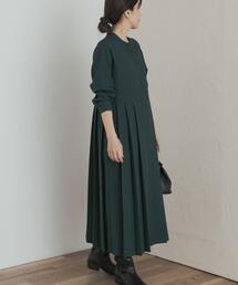 URBAN RESEARCH DOORS(アーバンリサーチドアーズ)の『一部WEB限定カラー』『UR TECH SMOOTHLUXE』サイドプリーツ切替ワンピース(ワンピース)