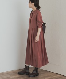 URBAN RESEARCH DOORS | 『一部WEB限定カラー』『UR TECH SMOOTHLUXE』サイドプリーツ切替ワンピース(ワンピース)