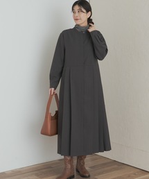 URBAN RESEARCH DOORS（アーバンリサーチドアーズ）の「『一部WEB限定カラー』『UR TECH SMOOTHLUXE』サイドプリーツ切替ワンピース（ワンピース・レディース）」