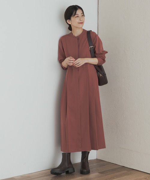 AKRIS 切替デザインワンピース プリーツ マルチカラー*ZC1004 アーバンリサーチ ドアーズ URBAN RESEARCH DOORS 『一部WEB限定
