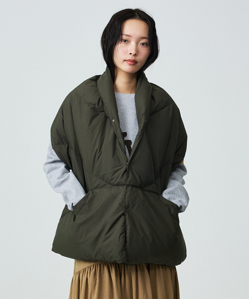 NENGA/ナンガ】DOWN PONCHO MUFFLER/マフラー/ダウン/防寒/ユニ