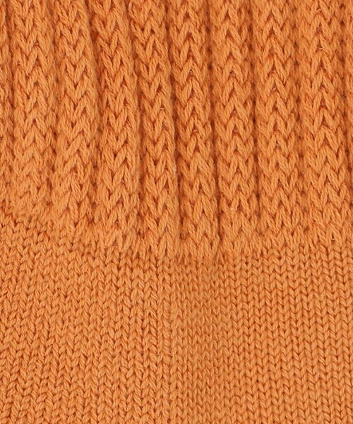 ROTOTO（ロトト）の「＜ROTOTO＞ルーズパイル クルーソックス（ソックス/靴下・メンズ・オレンジ/ベージュ・M）」の5枚目の写真