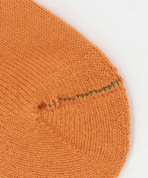 ROTOTO（ロトト）の「＜ROTOTO＞ルーズパイル クルーソックス（ソックス/靴下・メンズ・オレンジ/ベージュ・M）」の6枚目の写真