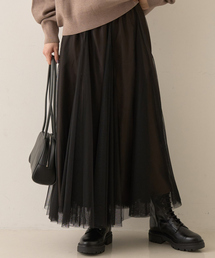 Rouge vif | ﾁｭｰﾙﾏﾁﾌﾚｱｽｶｰﾄ(スカート)