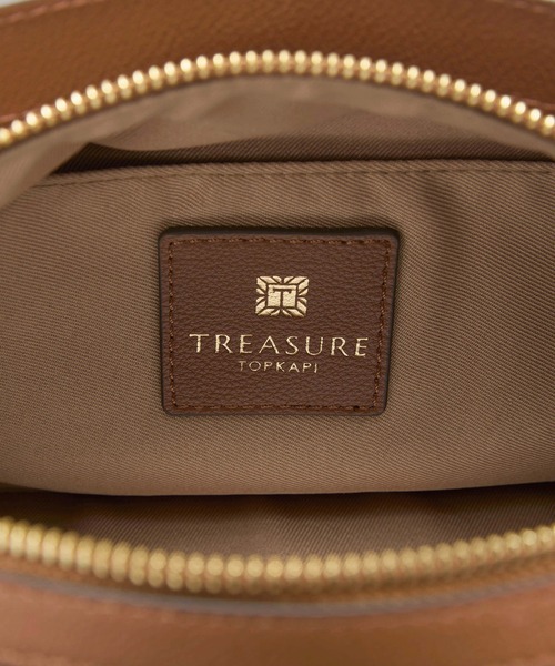 TREASURE TOPKAPI(トレジャートプカピ)の「【TREASURE TOPKAPI】ナイロン サイドポケット ワンハンドル ショルダーバッグ(ショルダーバッグ・レディース・ブラック/グレイッシュベージュ/キャメル・FREE)」の6枚目の写真