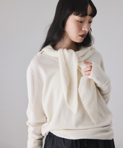 BASOLマフラーニットキャップ＆アームウォーマー（マフラー）｜ADAM ET