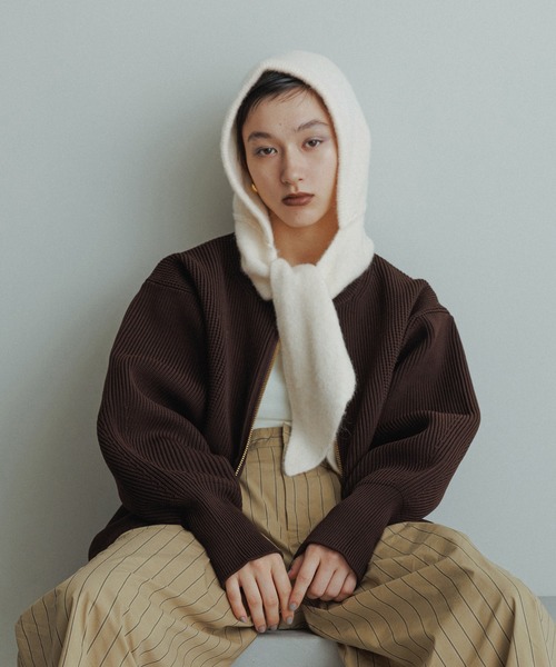 BASOLマフラーニットキャップ＆アームウォーマー（マフラー）｜ADAM ET