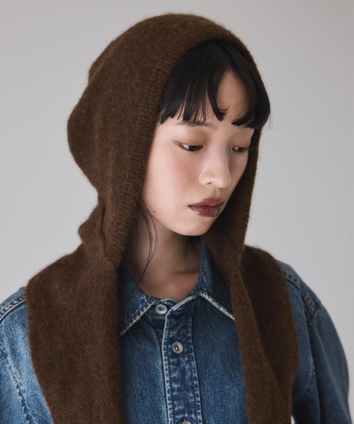 BASOLマフラーニットキャップ＆アームウォーマー（マフラー）｜ADAM ET