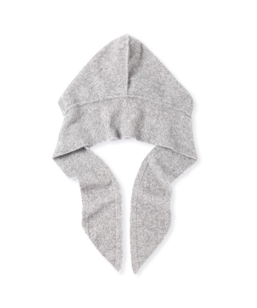 ADAM ET ROPE'（アダムエロペ）の「BASOLマフラーニットキャップ＆アームウォーマー（マフラー・レディース・ライトグレー/キナリ/ブラウン・FREE）」の9枚目の写真