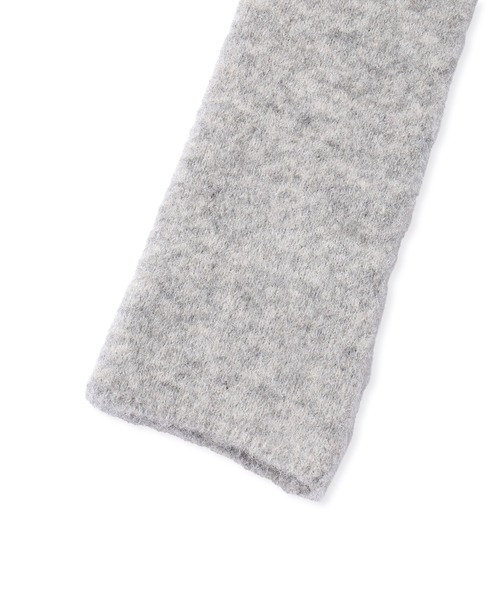 ADAM ET ROPE'（アダムエロペ）の「BASOLマフラーニットキャップ＆アームウォーマー（マフラー・レディース・ライトグレー/キナリ/ブラウン・FREE）」の7枚目の写真