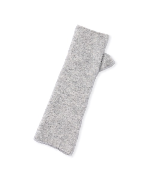 ADAM ET ROPE'（アダムエロペ）の「BASOLマフラーニットキャップ＆アームウォーマー（マフラー・レディース・ライトグレー/キナリ/ブラウン・FREE）」の8枚目の写真
