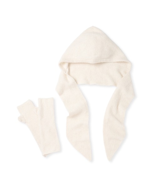 BASOLマフラーニットキャップ＆アームウォーマー（マフラー）｜ADAM ET