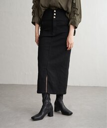 VENCEEXCHANGE（ヴァンスエクスチェンジ）の「ハイウエストナローデニムタイトスカート（デニムスカート）」