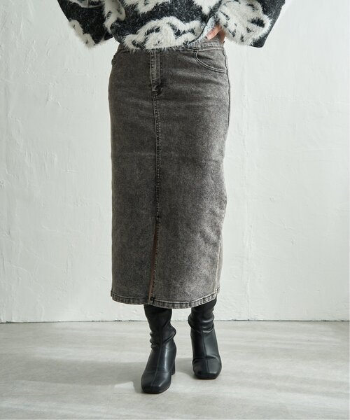 VENCEEXCHANGE(ヴァンスエクスチェンジ)の「ハイウエストナローデニムタイトスカート(デニムスカート・レディース・ダークグレー/ブルー/ブラック・S/M/L)」の11枚目の写真