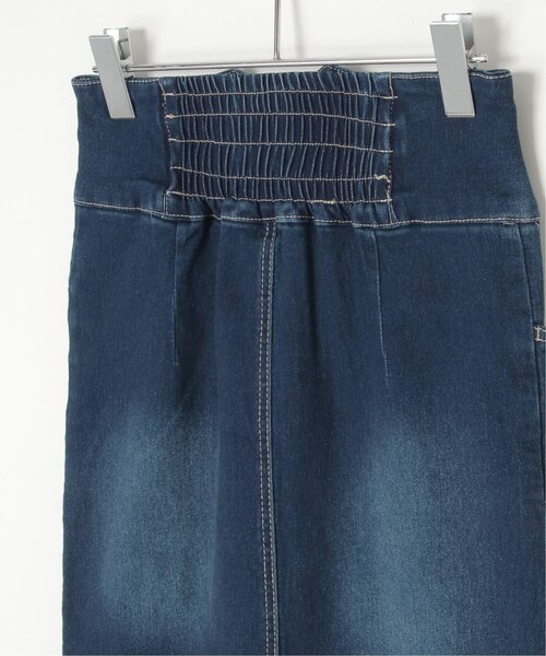 VENCEEXCHANGE(ヴァンスエクスチェンジ)の「ハイウエストナローデニムタイトスカート(デニムスカート・レディース・ダークグレー/ブルー/ブラック・S/M/L)」の7枚目の写真