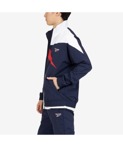 Reebok（リーボック）の「クラシックス ベクター トラックトップ / CL F FR TRACKTOP（ナイロンジャケット・メンズ・アッシュブラウン/ネイビー/ブラック/ライトブルー/バーガンディー・SMALL/MEDIUM/LARGE/X-LARGE）」の6枚目の写真