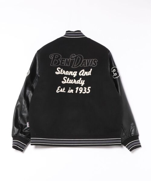 BEN DAVIS(ベンデイビス)の「【BEN DAVIS/ベンデイビス】フェイクメルトンスタジャン アワードジャケット 中綿 防寒(スタジャン・メンズ・その他1/その他・MEDIUM/LARGE/X-LARGE)」の4枚目の写真