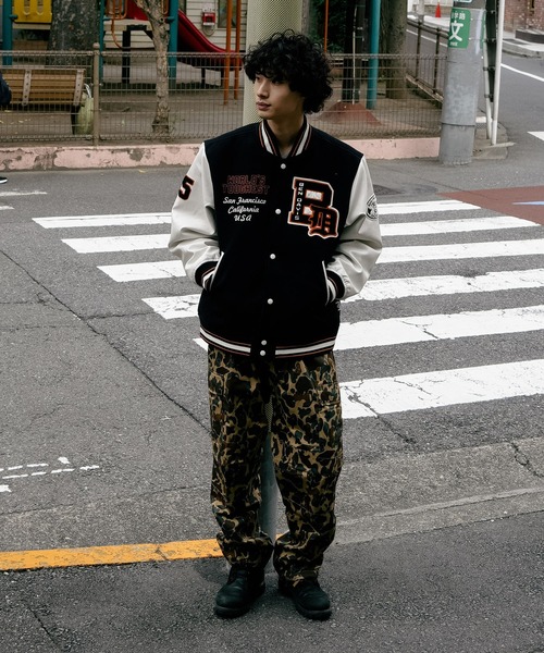 BEN DAVIS(ベンデイビス)の「【BEN DAVIS/ベンデイビス】フェイクメルトンスタジャン アワードジャケット 中綿 防寒(スタジャン・メンズ・その他1/その他・MEDIUM/LARGE/X-LARGE)」の7枚目の写真