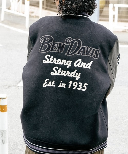 BEN DAVIS(ベンデイビス)の「【BEN DAVIS/ベンデイビス】フェイクメルトンスタジャン アワードジャケット 中綿 防寒(スタジャン・メンズ・その他1/その他・MEDIUM/LARGE/X-LARGE)」の20枚目の写真