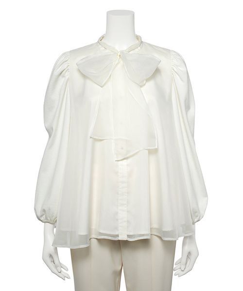 セール】ニットコンビレイヤードフレアブラウス（シャツ/ブラウス