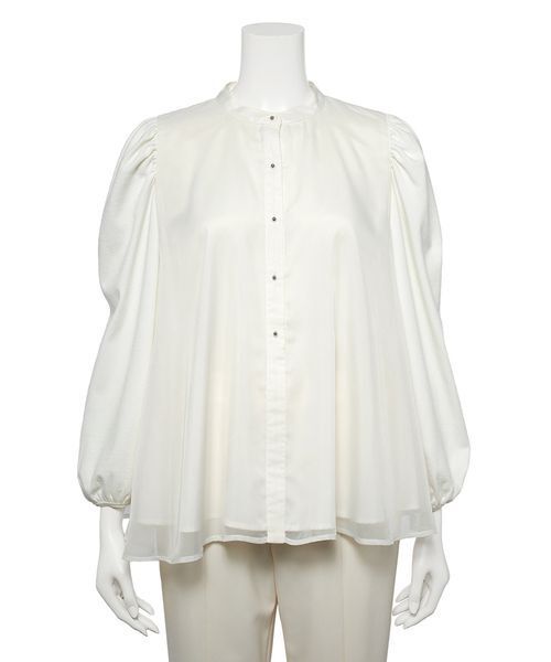 セール】ニットコンビレイヤードフレアブラウス（シャツ/ブラウス