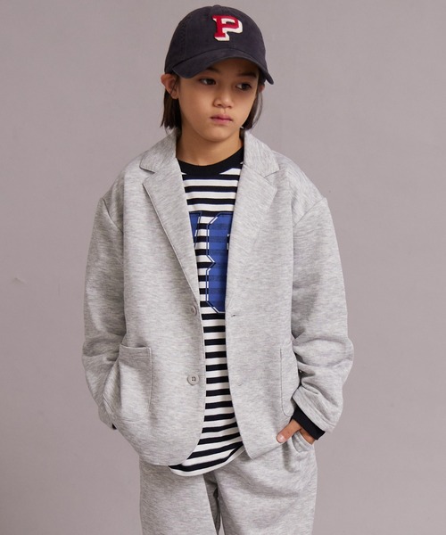 PAIRMANON STREET（ペアマノンストリート）の「【マルチファンクション】速乾 裏毛 ジャケット セットアップ【PAIRMANON STREET】（セットアップ・キッズ・ネイビー/グレー・100/110/120/130/140/150/160）」の5枚目の写真